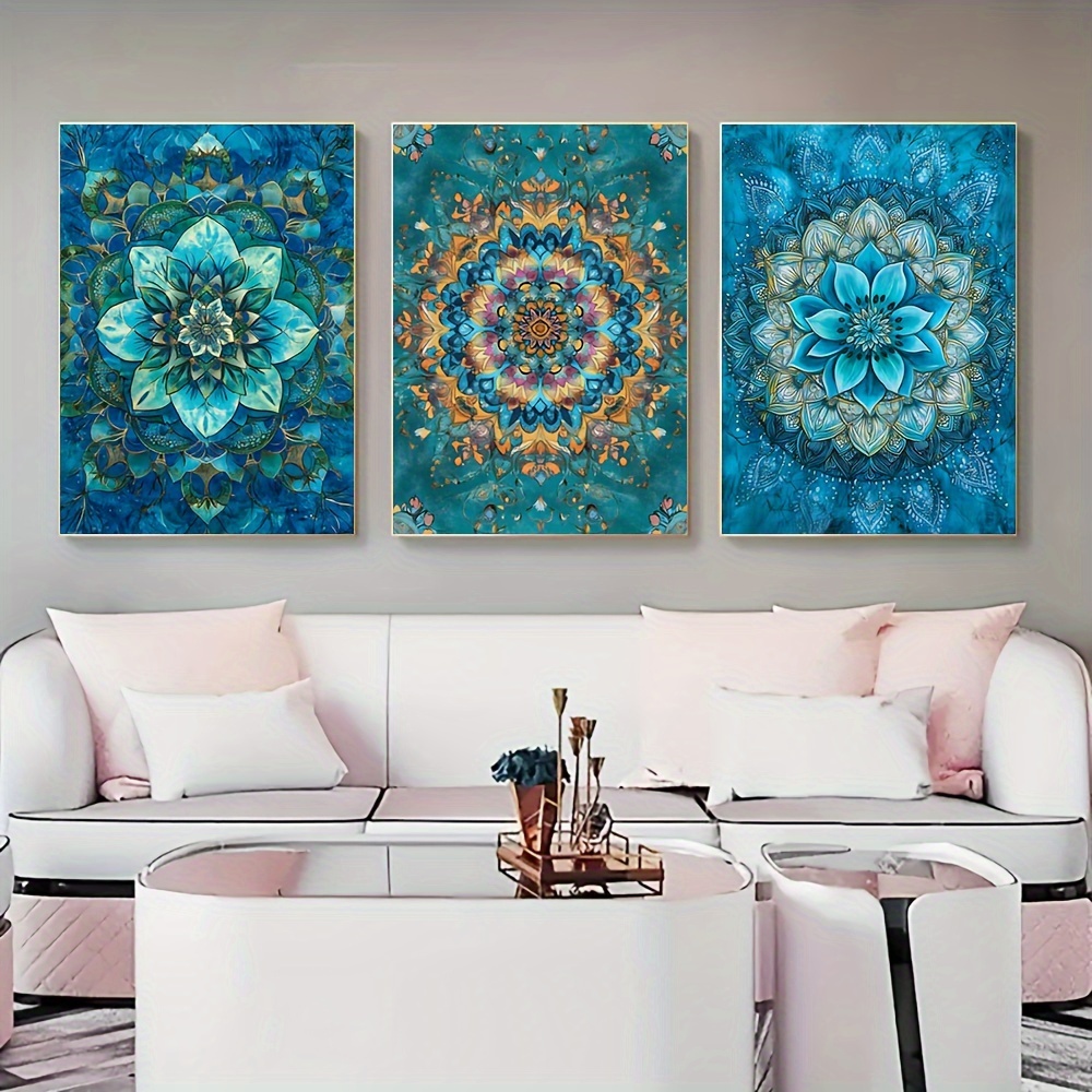 Abstract Canvas Set - (NoFrame, 3 piezas) – Juego de