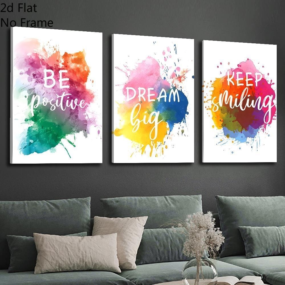 Abstract Canvas Set - (Sin Marco, 3 Piezas) - Plano