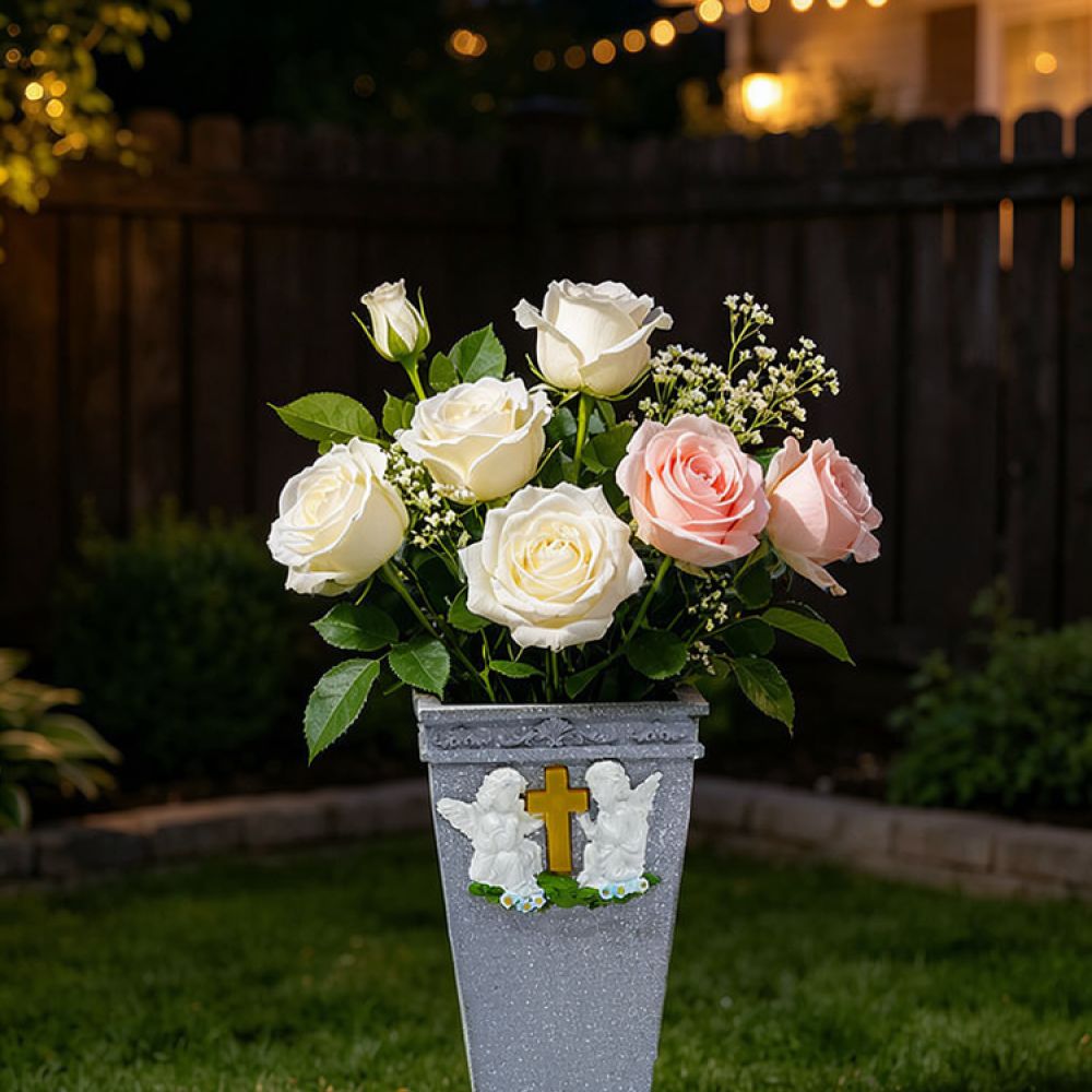 Vase Decor - Jarrón de resina con forma de