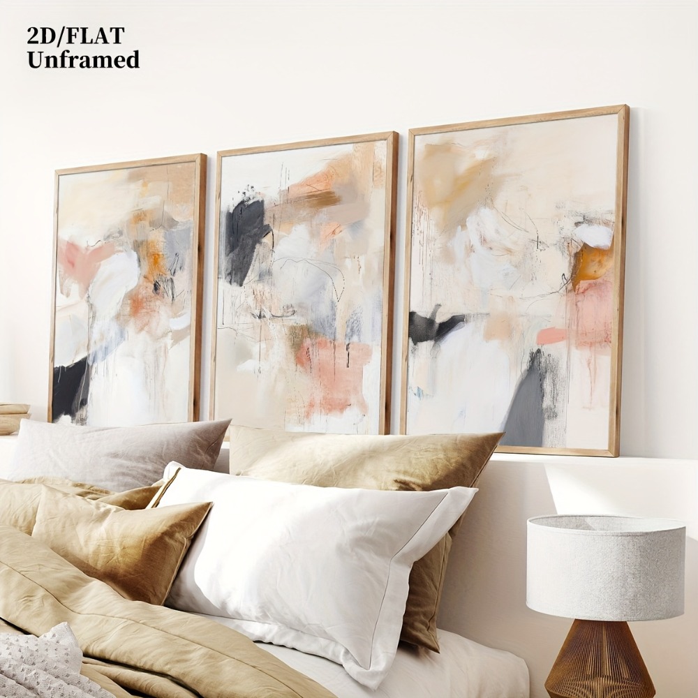 Juego de 3 Cuadros Decorativos - Abstract Canvas Set reseña y precio