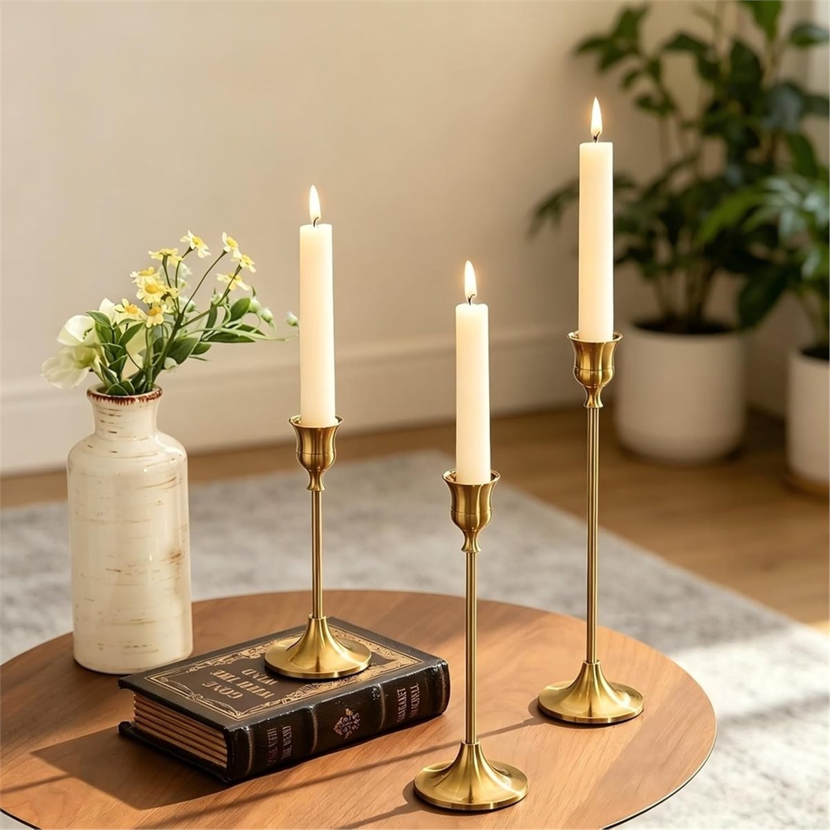 12 Portavelas Dorados, Portave - Candle Holder Decor reseña y precio