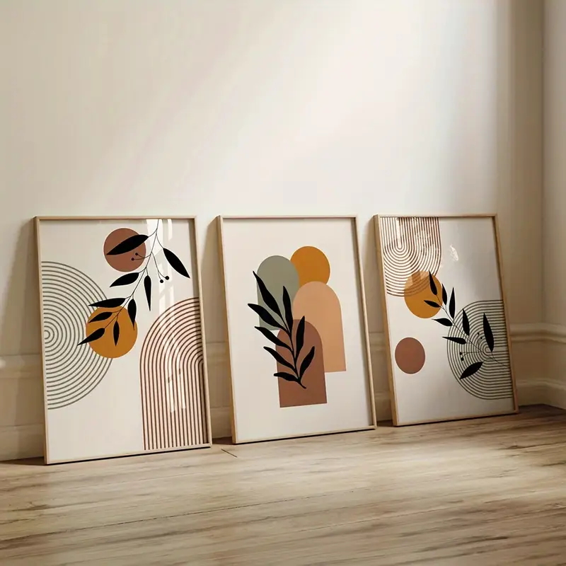 3 Pósters Abstractos Geométric - Abstract Canvas Set reseña y precio